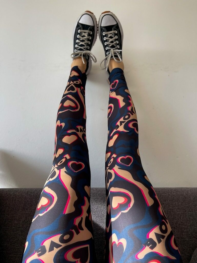Leggings Psicodelic Love Azul thumbnail 2