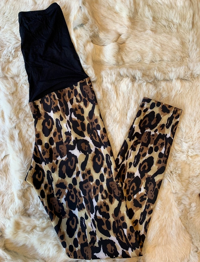 Leggings Futura Mama Print Caramel thumbnail 2