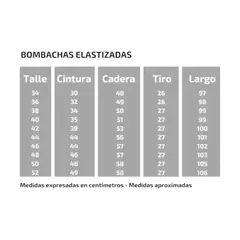 BOMBACHA ELASTIZADA NEGRA - comprar online