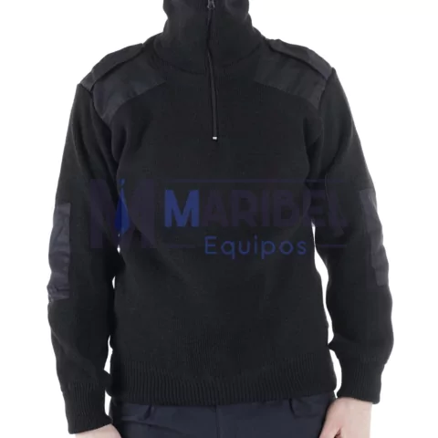 TRICOTA NEGRA CUELLO ALTO