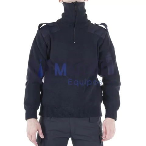 TRICOTA AZUL CUELLO ALTO