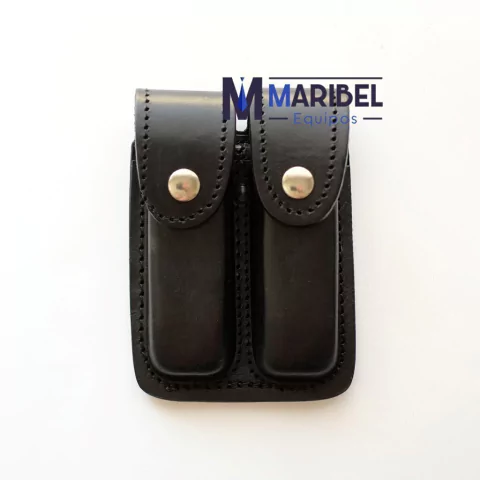 PORTA CARGADOR DOBLE CUERO