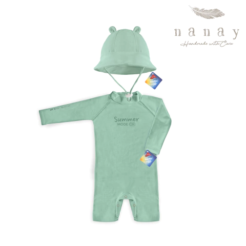 Combo 1 - Enterito Lycra UV + Piluso Bear Lycra UV