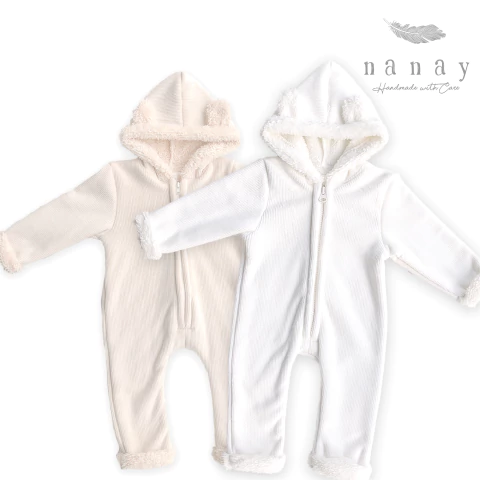 CORDUROY JUMPSUIT WITH FLEECE LINING - buy online