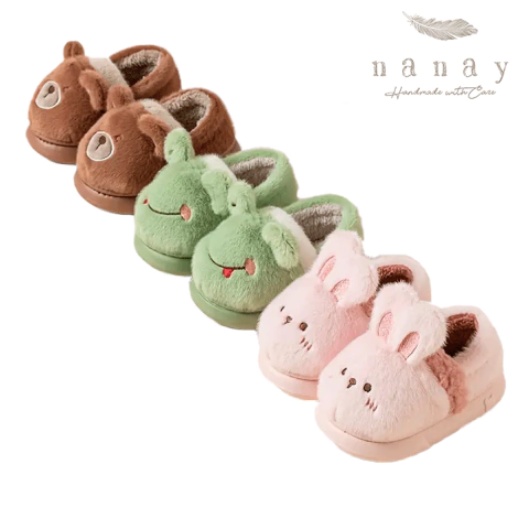 PANTUFLAS FLUFFY ANIMALES - comprar online