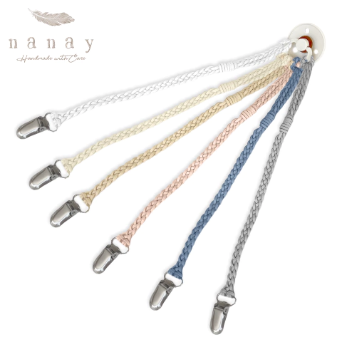 Portachupetes Trenzas