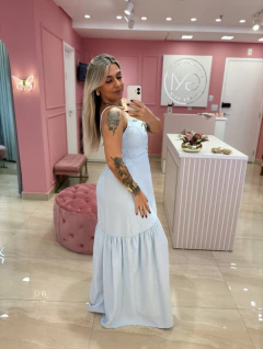 VESTIDO LONGO AZUL na internet