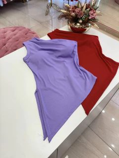 BLUSA UM OMBRO SÓ ASSIMÉTRICA - loja online