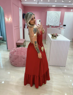 VESTIDO LONGO VERMELHO - comprar online