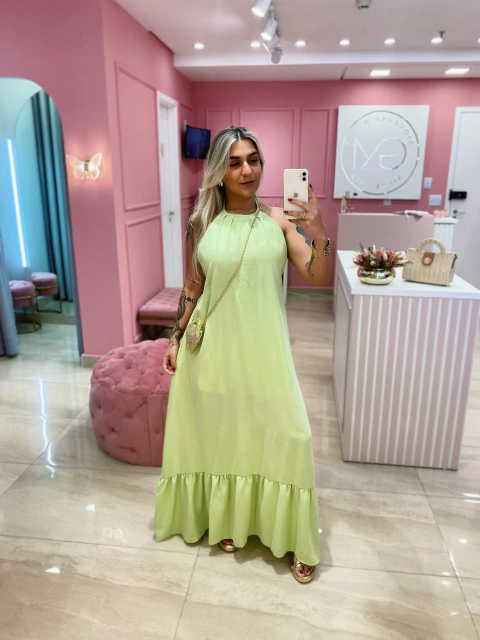 VESTIDO LONGO VERDE