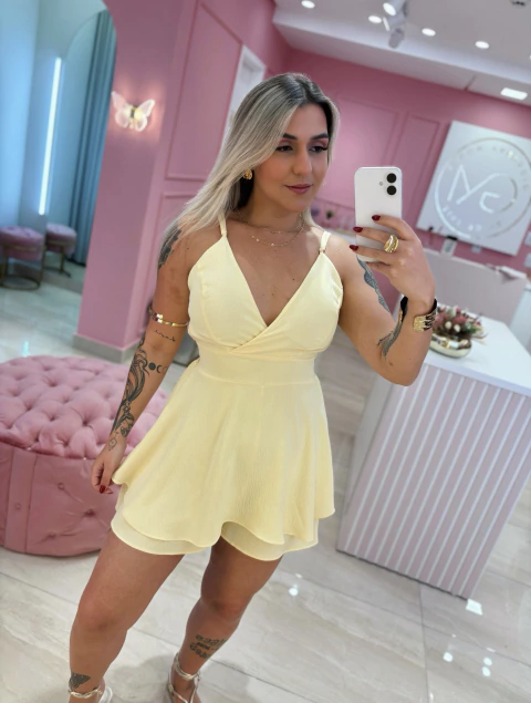 MACACÃO AMARELO MANTEIGA