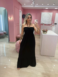 VESTIDO LONGO MULTIFORMAS PRETO