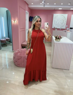VESTIDO LONGO VERMELHO