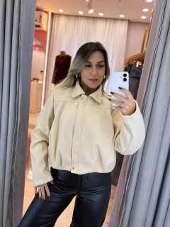JAQUETA CASACO LÃ BATIDA CREME - comprar online
