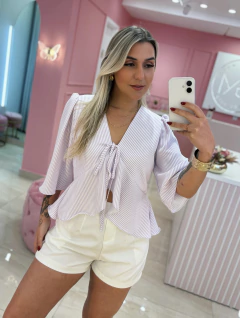 SHORT ALFAIATARIA BRANCO na internet