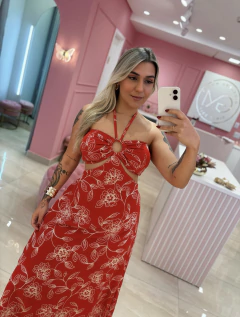 VESTIDO LONGO MULTIFORMAS VERMELHO - comprar online