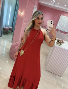 VESTIDO LONGO VERMELHO na internet