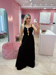 VESTIDO LONGO PRETO