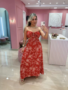 VESTIDO LONGO MULTIFORMAS VERMELHO