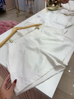 SHORT ALFAIATARIA BRANCO - comprar online