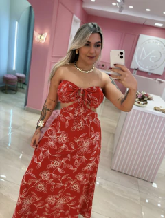 VESTIDO LONGO MULTIFORMAS VERMELHO - Giovanna Modas