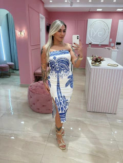 VESTIDO RETO MIDI OUTFIT FARM - Giovanna Modas