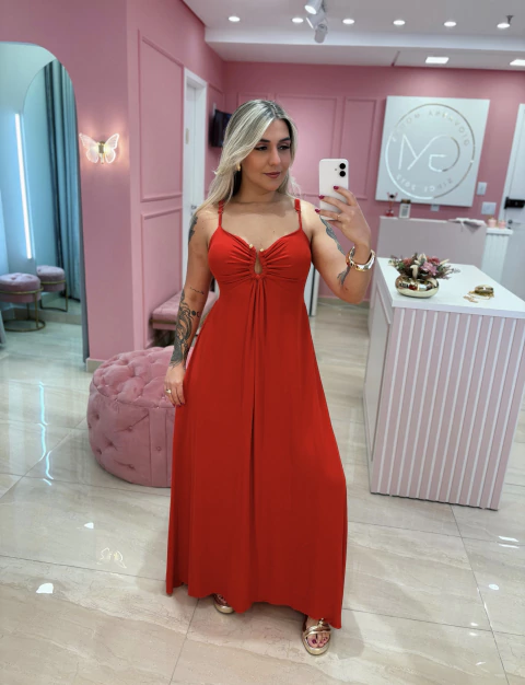 VESTIDO LONGO VERMELHO