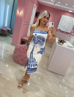 VESTIDO RETO MIDI OUTFIT FARM