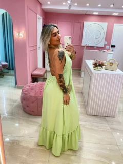 VESTIDO LONGO VERDE - comprar online