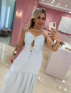 VESTIDO LONGO AZUL - comprar online