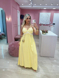 VESTIDO LONGO AMARELO