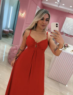 VESTIDO LONGO VERMELHO - comprar online