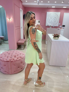 MACACÃO UM OMBRO SÓ VERDE MENTA na internet