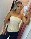 BLUSINHA RETA ASSIMÉTRICA NUDE