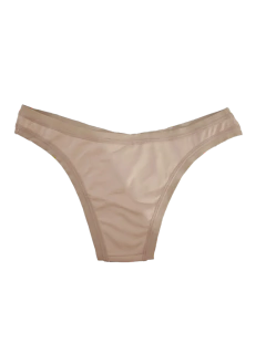 Calcinha Tanga Duhellen Bege 0937 - DUH INTIMATES