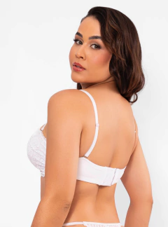 Sutiã Rendado Com Alças Multifuncionais Duhellen Branco 5269 - comprar online