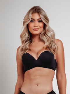 Sutiã Básico Com Base Em Espuma Duhellen Preto 5909 - DUH INTIMATES