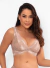 Sutiã Em Renda Larga Com Bojo Triangular Duhellen Bege 6597 na internet