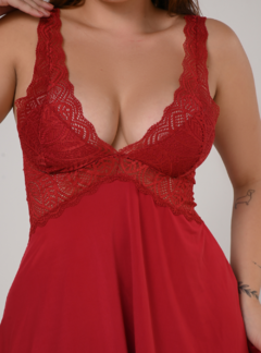 Camisola Com Detalhes Em Renda Sem Bojo Duemes Rubi SB539 na internet