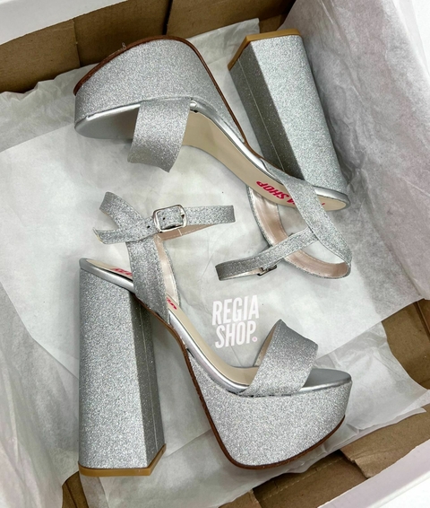 WASHINGTON GLITTER PLATA 38, 39 y 40