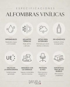 Alfombra vinilica Jazmin - Rayuela Deco