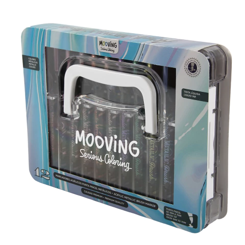 Marcadores Coloring Mooving Acrilicos Metalicos X 12 - comprar online