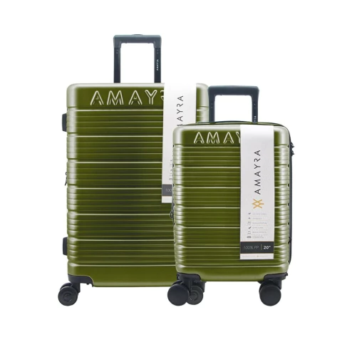 Set X 2 Valija Amayra Rígida 20 Y 24 Verde Abs 67.8002 V - comprar online