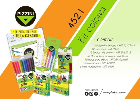 Kit Pizzini Colores Art. 4521