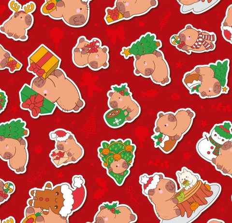 Papel Regalo Muresco Navidad Capibara 109 814 - comprar online