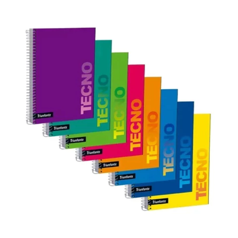 Cuaderno Triunfante 16x21 Tecno C/Espiral 80 Hjs #