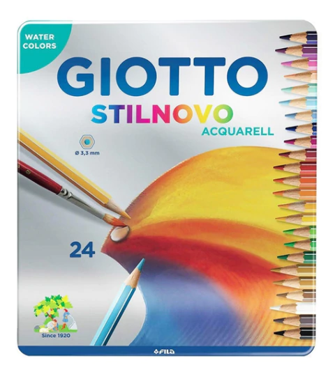 Pinturitas Giotto Stilnovo Acuarelables X 24 Lata