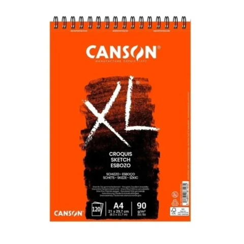 Block Canson Xl Croquis 90 Grs A3 120 Hjs Espiral 200787115 - comprar online