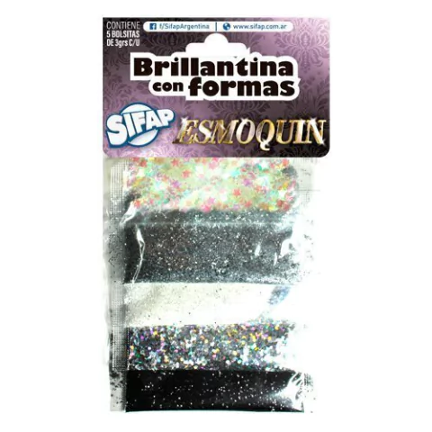 Brillantina C/Formas X 5 - tienda online