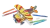 Set Carioca Creat & Color Avion 3 D - comprar online